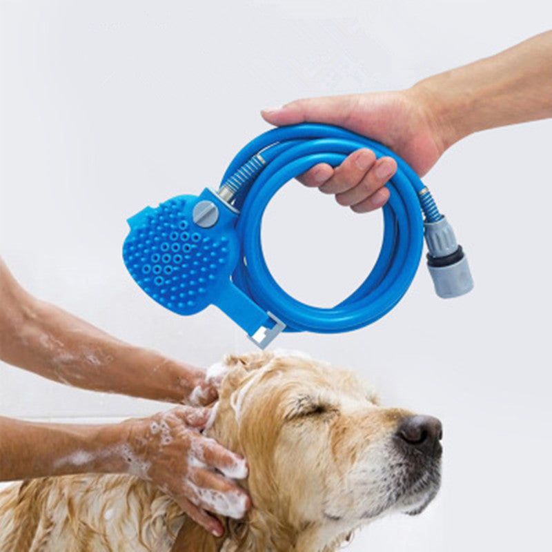 Design ergonomique en forme de gant de la douchette de bain pour animaux