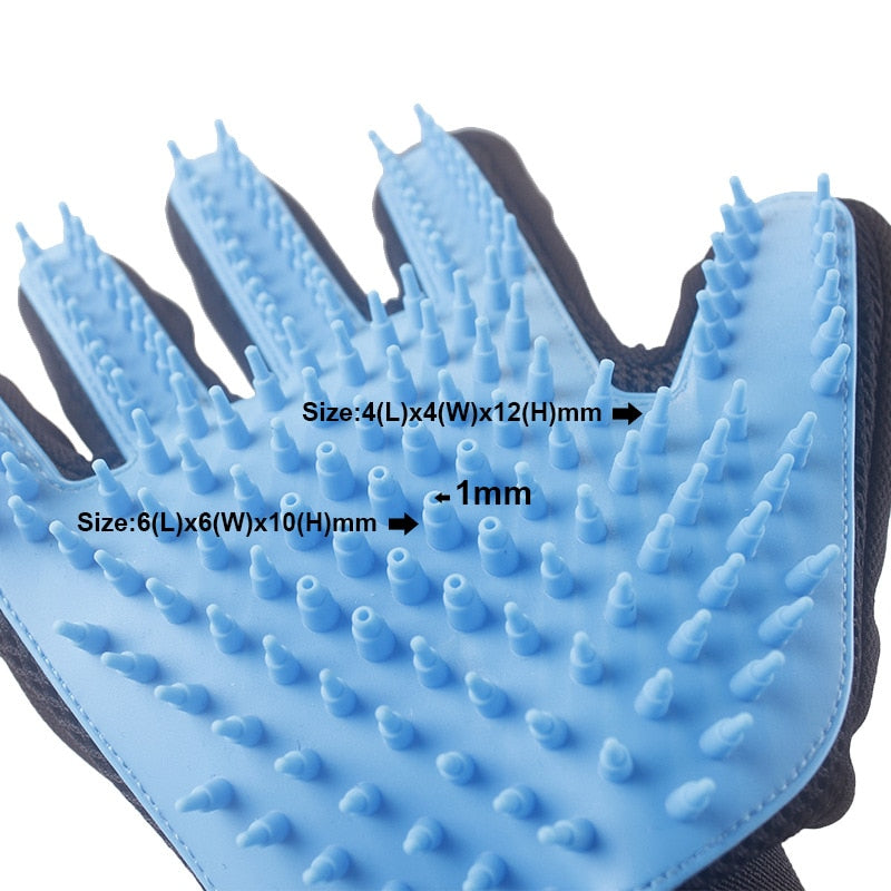 Brosse de bain 2-en-1 pour chien et chat avec douchette massante relaxante
