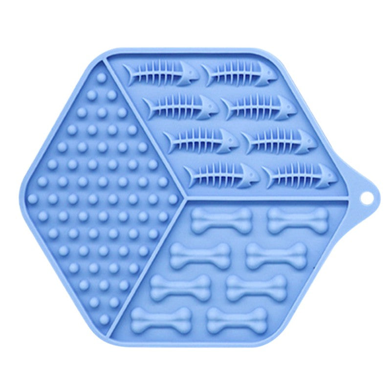 Tapis à lécher en silicone pour chien et chat, vue d'ensemble