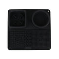 Gamelle 2-en-1 anti-glouton et tapis à lécher en silicone, coloris noir