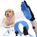 Brosse de bain 2-en-1 pour chien et chat avec douchette massante relaxante
