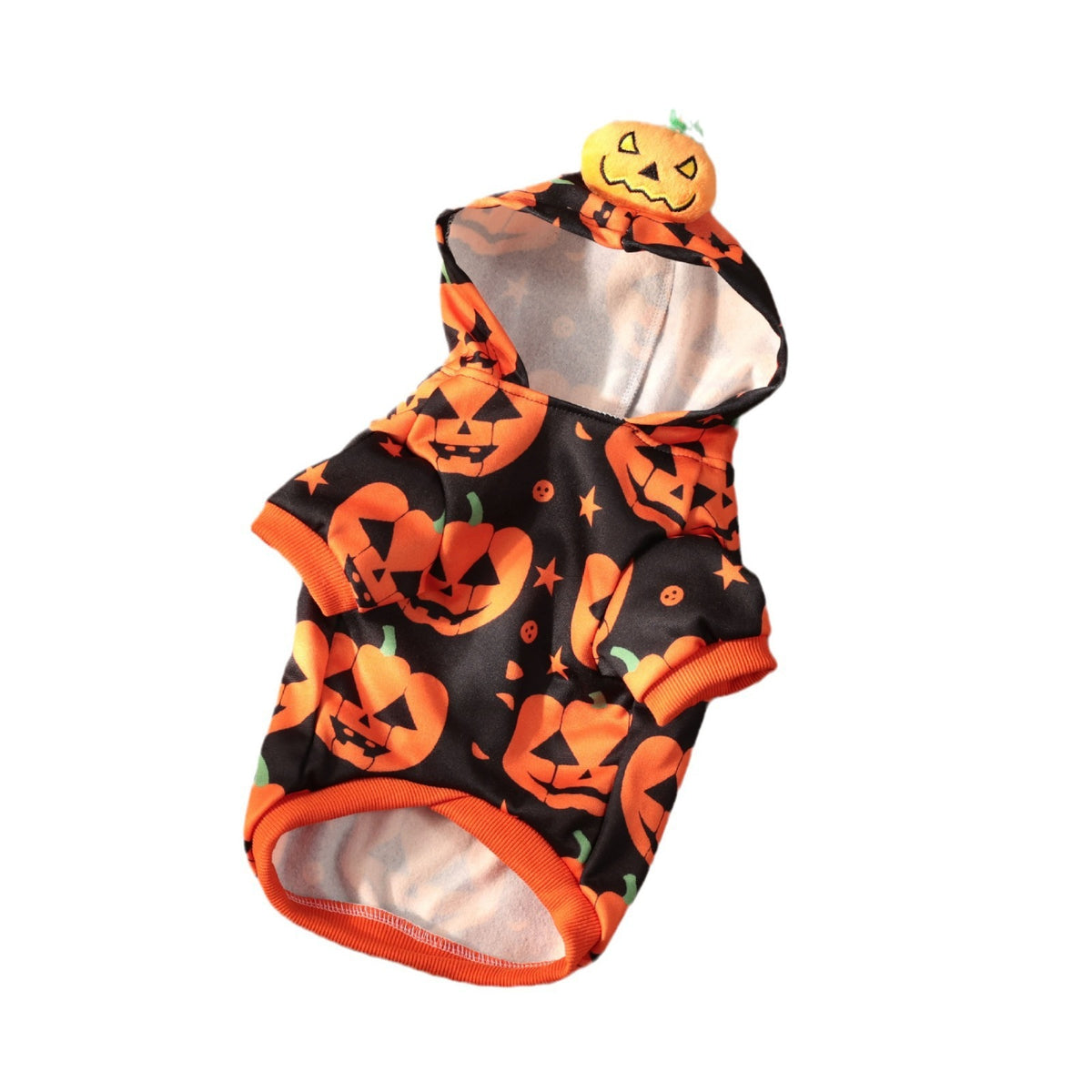 Guide des tailles du sweat Halloween citrouilles pour chien et chat