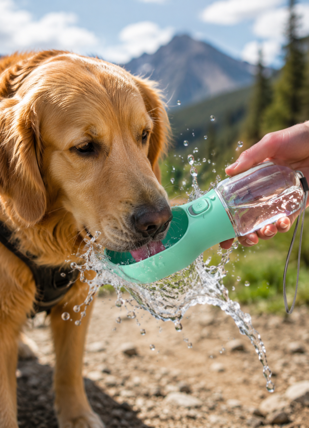 Travel Water Bottle for Dogs and Cats – Portable Water Dispenser