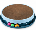 Ronde Krabpaal voor Katten met Ingebouwde Bal – Interactief Speelgoed, 3 Kleuren