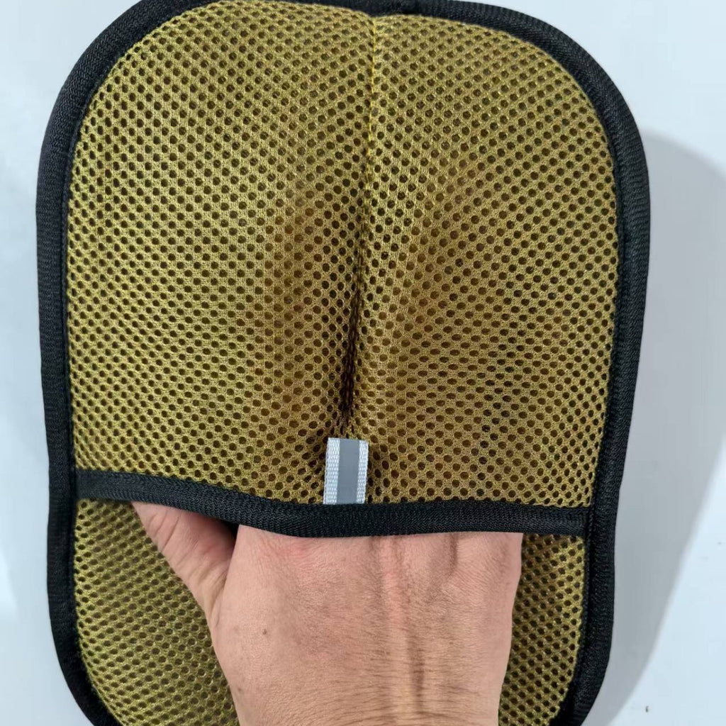 Gant anti-poils brosse en tissu maille double face pour chien et chat, vue principale