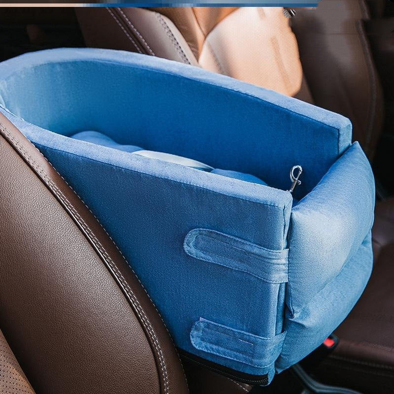 Panier auto pour chien avec poche de rangement intégrée