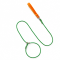 Laisse en P pour chien en corde d'escalade, coloris orange et vert